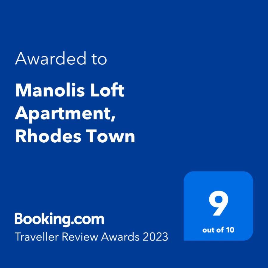 Manolis Loft Apartment, Rhodes Town Rhodes City Extérieur photo